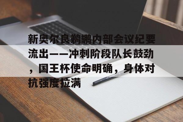 新奥尔良鹈鹕内部会议纪要流出——冲刺阶段队长鼓劲，国王杯使命明确，身体对抗强度拉满的简单介绍-kaiyun